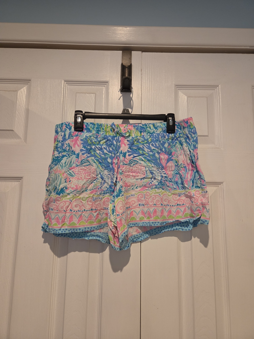 Lilly Pulitzer Pastel Tropical Floral Athletic Shorts